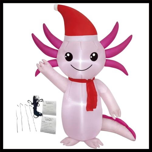 Festive axolotl christmas - axolotl,